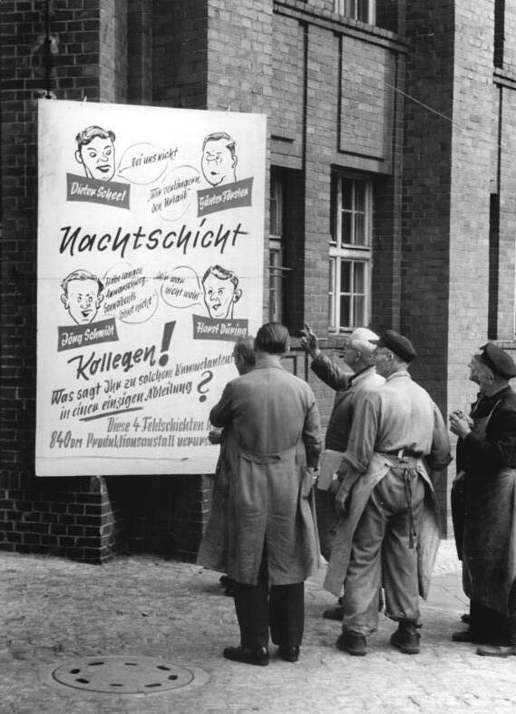 VEB Großdrehmaschinenwerk "7.Oktober", "Bummelantentum